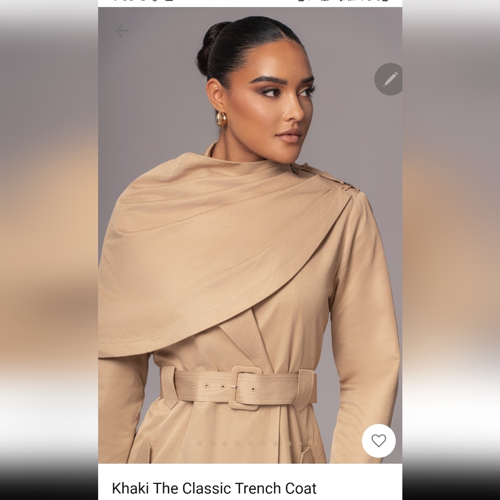 Khaki The classic trench coat size S/M